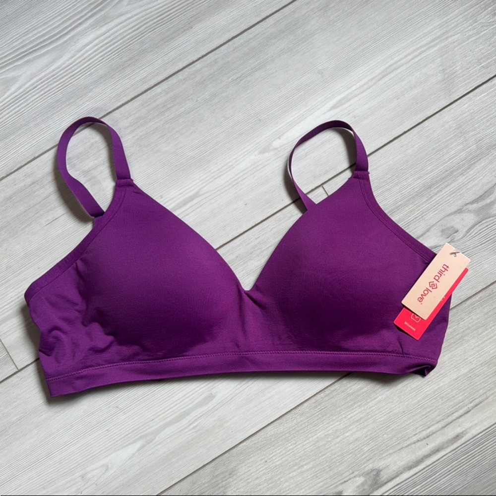 NWT ThirdLove Form 360 Fit™ Wireless Bra - plum / LG+